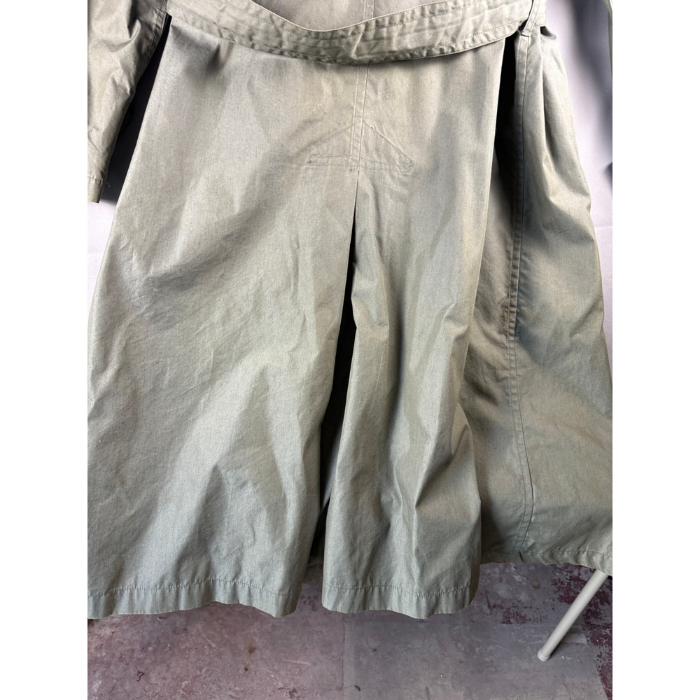 Vintage US Military Trench Coat Green Belted 44 XL Vietnam 8405-965-2167 - Picture 8 of 13